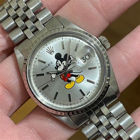 mickey rolex watch|rolex datejust mickey mouse.